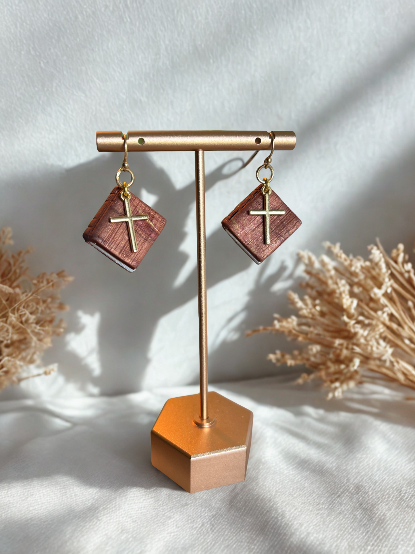 "Wear the Word" - Mini Bible Earrings – Clay Cross Christian Gift