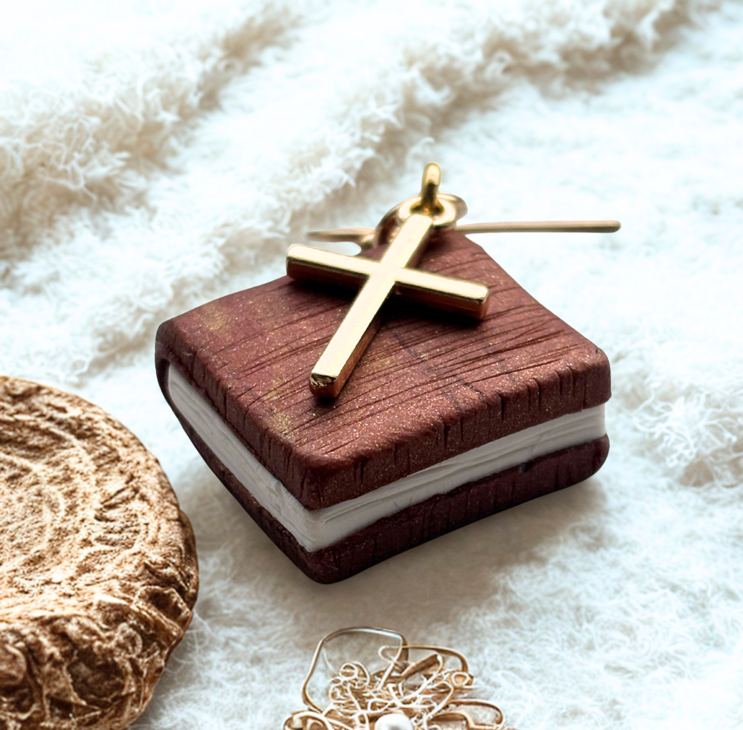 "Wear the Word" - Mini Bible Earrings – Clay Cross Christian Gift